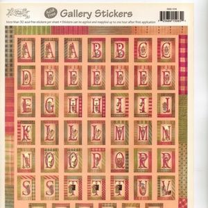 3/$15   Scrapbooking 150 Stickers / 5 Sheets Alphabet W Angel Linda Spivey New